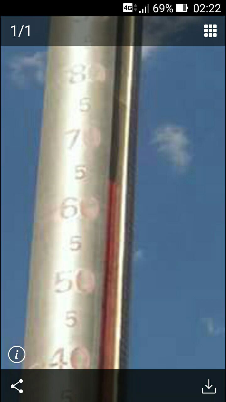 拍攝於新疆火燄山景區，氣溫為64℃